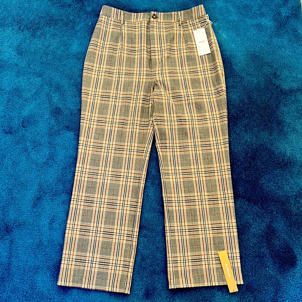 Reformation petite plaid pants